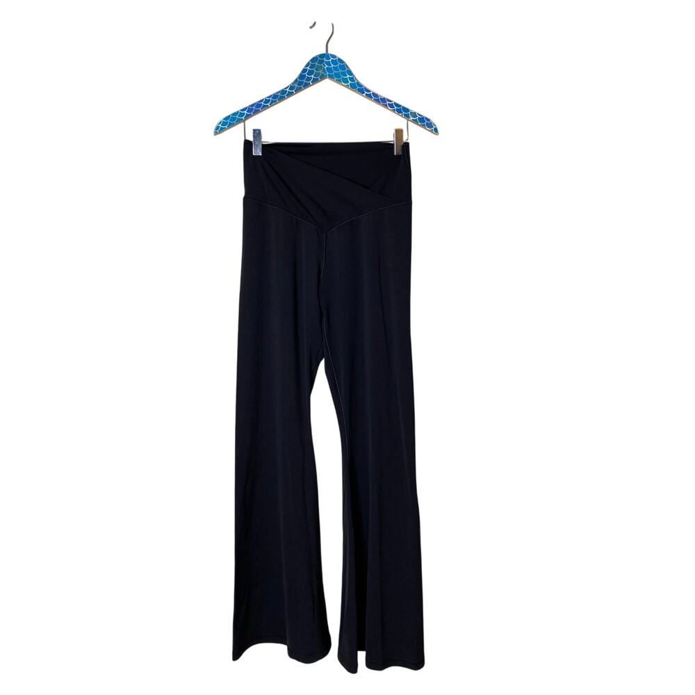 AERIE OFFLINE Real Me Flare Hi-Rise Crossover Legging Black Size XL - Picture 2 of 9